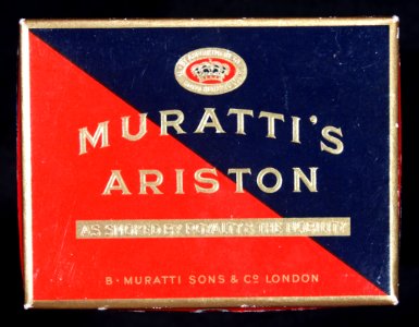 Murattis Ariston cigarettes box