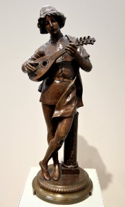 Musée Camille Claudel 07092019 Paul Dubois Chanteur florentin du XVème siècle 2ème version à la colonne 7931