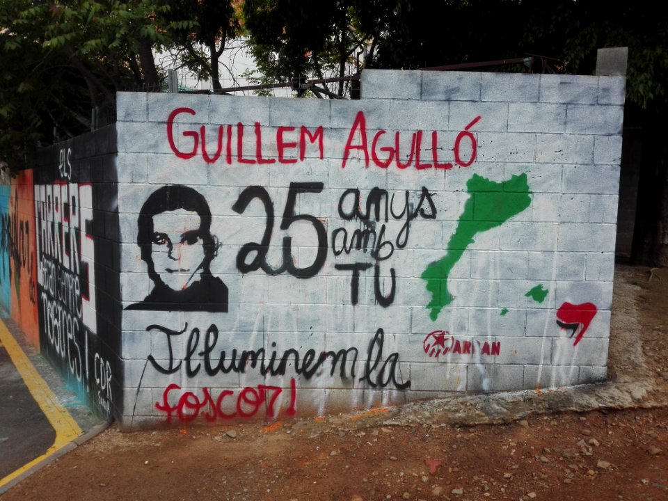 Mural Guillem Agulló in Sarrià (Barcelona)