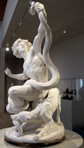 Musée Camille Claudel 08092019 Gabriel Jules Thomas 1893 Homme combattant un serpent 2 7870