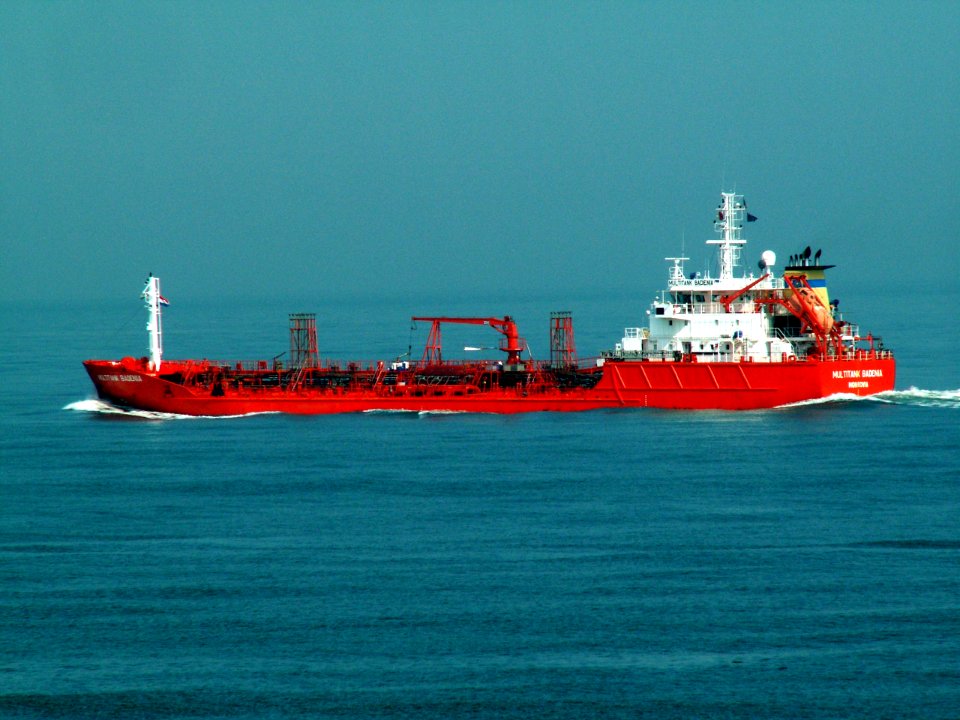 Multitank Badenia leaving Port of Rotterdam, Holland 04-May-2006