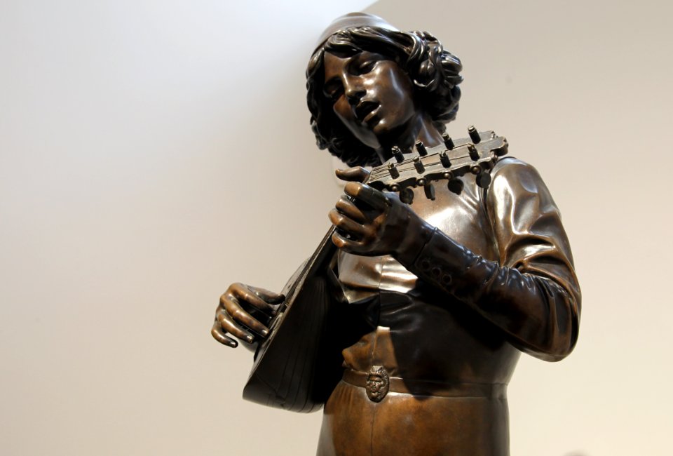 Musée Camille Claudel 07092019 Paul Dubois Chanteur florentin du XVème siècle 1865 Fonte Barbedienne 9 7917