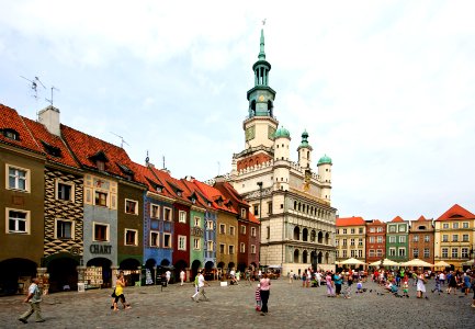 Old marketplace and city hall in Poznań