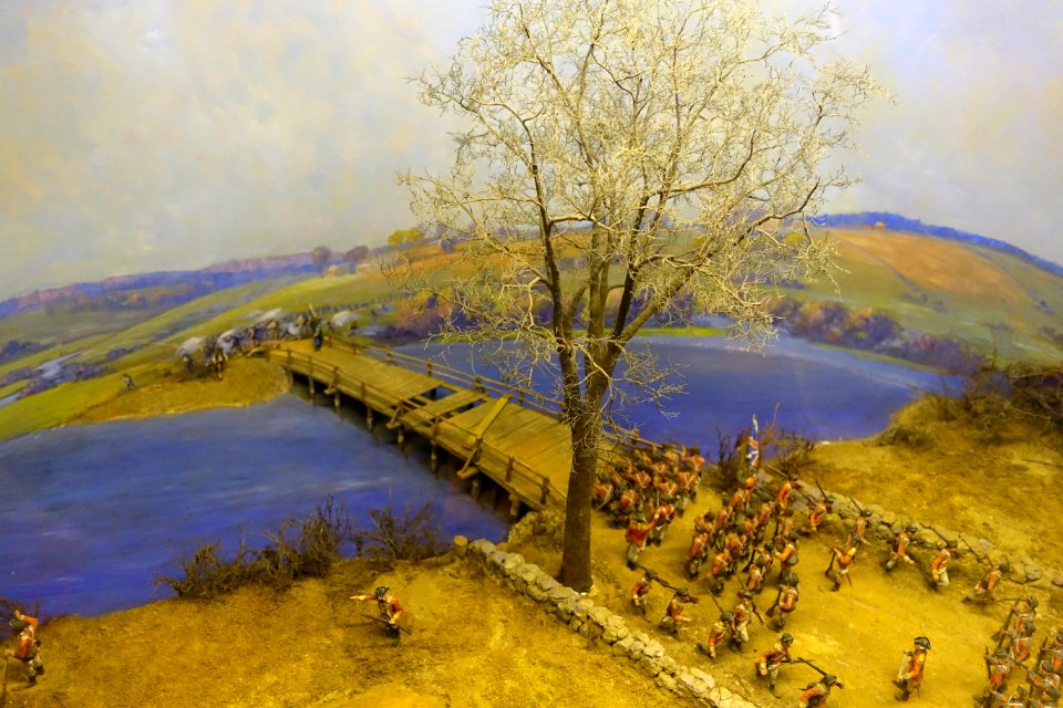 Old North Bridge diorama - Concord Museum - Concord, MA - DSC05924