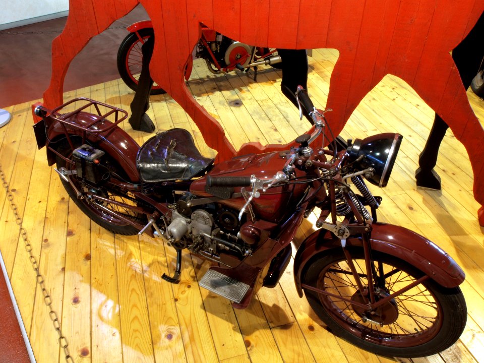 Old Moto Guzzi of the Italian police