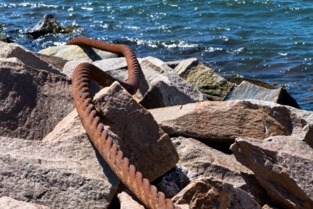 Old mooring steel wire rope at Lahälla photo