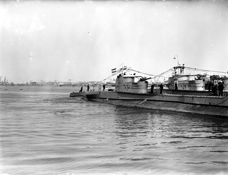 Onderzeeer Dolfijn te Rotterdam. Achterschip@, Bestanddeelnr 902-7977