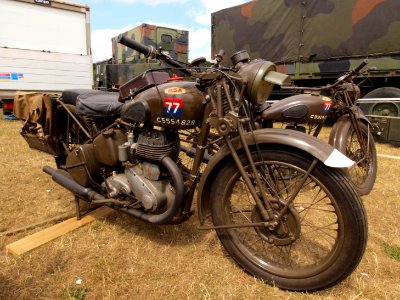 Old military BSA motorcycle, C5554828, pic1