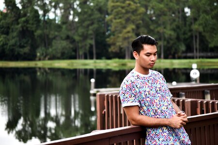 Outdoor park lake