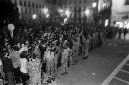 Ondanks een verbod wilden leden van de Portugese Maoïstische beweging MRPP op 31, Bestanddeelnr 927-7285