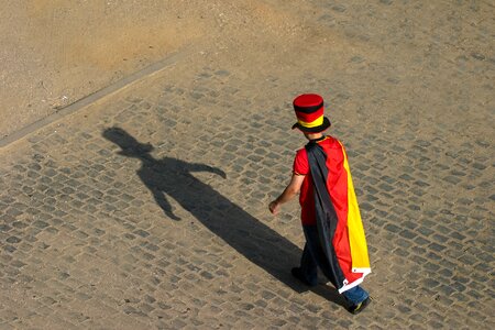 Germany flag shadow