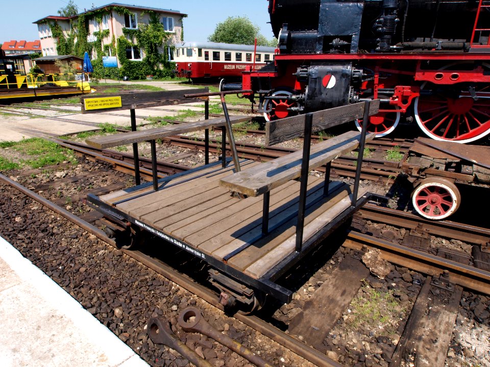 Old railway service vehicle
