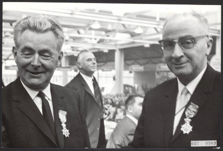 Omroeporganisaties, jubilea, ministers, Meyer Sluyzer, Utrecht, Bestanddeelnr 093-0989