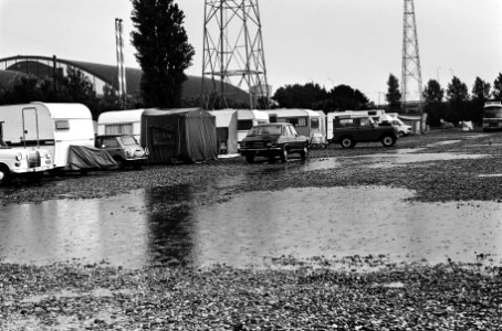 Ondergelopen camping in Amsterdam, Bestanddeelnr 930-3138