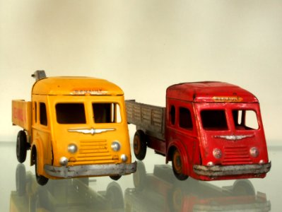 Old Renault toy trucks