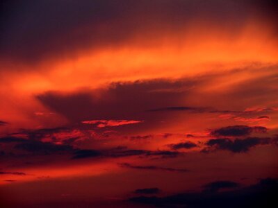 Sky evening sky abendstimmung photo