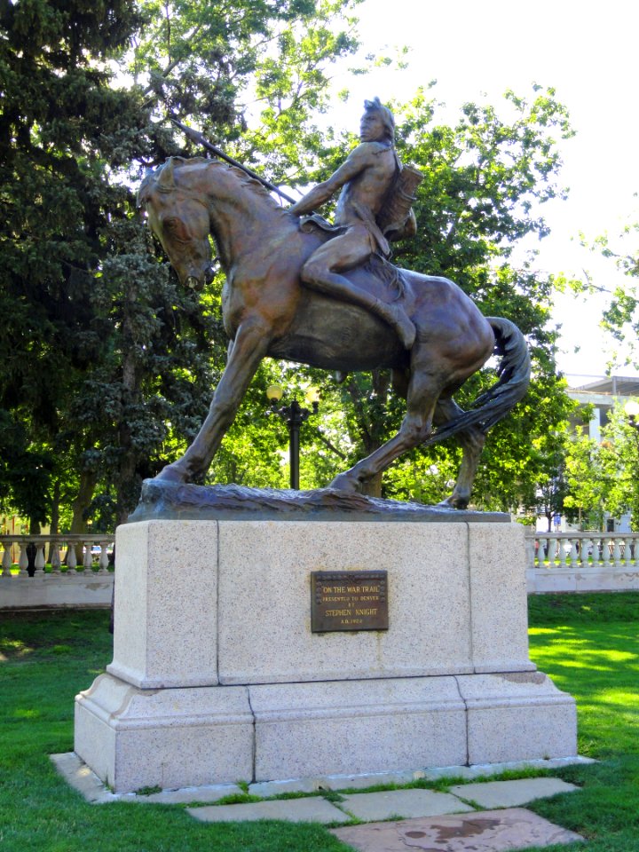 On the War Trail by Alexander Phimister Proctor - Civic Center Park, Denver - DSC01198