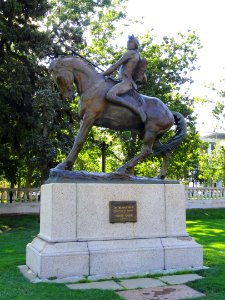 On the War Trail by Alexander Phimister Proctor - Civic Center Park, Denver - DSC01198 photo