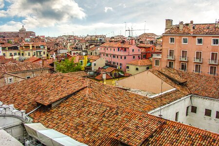 Roofs vista cityscape
