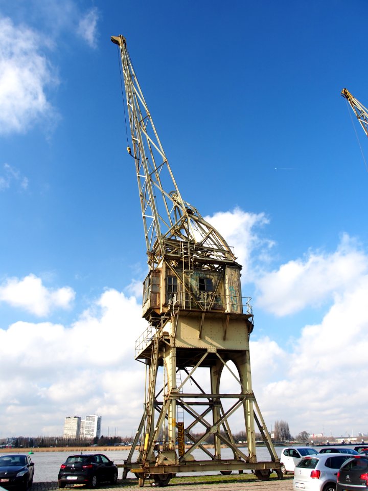 Old port cranes at Port of Antwerp, pic-011