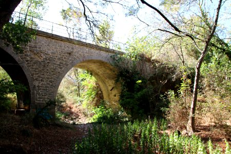 Old railway bridge over cadoule