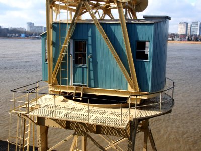 Old port cranes at Port of Antwerp, pic-020