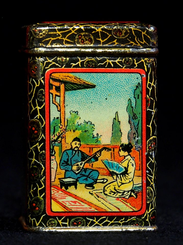 Old tea sample tin, foto2