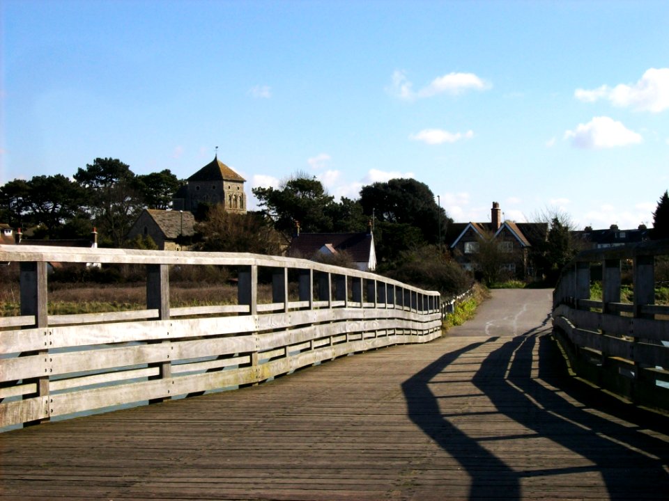 Old Shoreham from footbridge