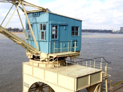 Old port cranes at Port of Antwerp, pic-032