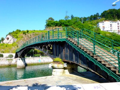 Ondarroa - Pasarela de Alfonso XIII. o Puente de la Playa (Plaiko Zubixe)