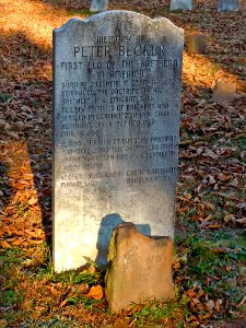 Peter Becker gravestones