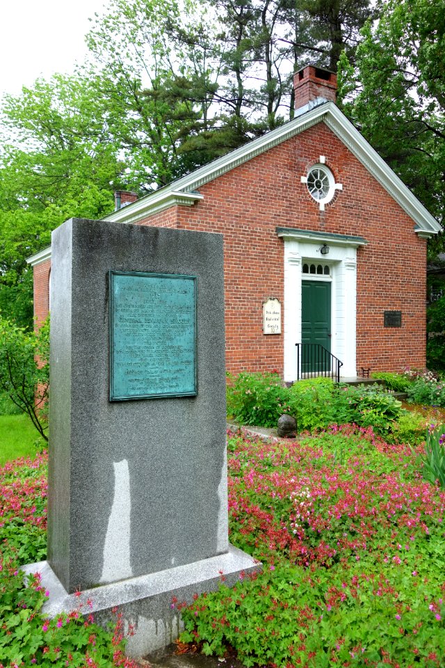 Petersham Historical Society with Daniel Shays' Rebellion marker - Petersham, Massachusetts - DSC07275