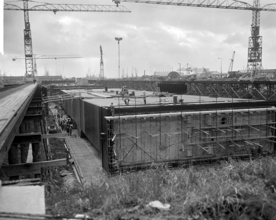 Persdag IJtunnel, de bouw IJtunnel, Bestanddeelnr 916-9777