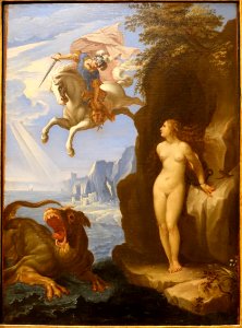 Perseus and Andromeda, by Giuseppe Cesari, called Il Cavalieri d'Arpino, 1620-1630, oil on canvas - John and Mable Ringling Museum of Art - Sarasota, FL - DSC00646