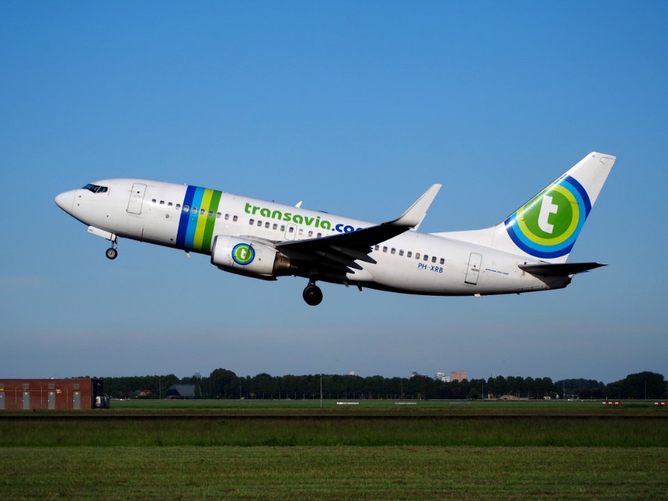 PH-XRB Transavia Boeing 737-7K2(WL) takeoff from Schiphol (AMS - EHAM), The Netherlands, 11june2014, pic-2