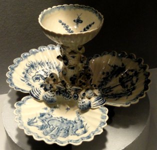 Pickle stand, American China Manufactory, Philadelphia, 1770-1772, soft-paste porcelain - National Gallery of Art, Washington - DSC09712