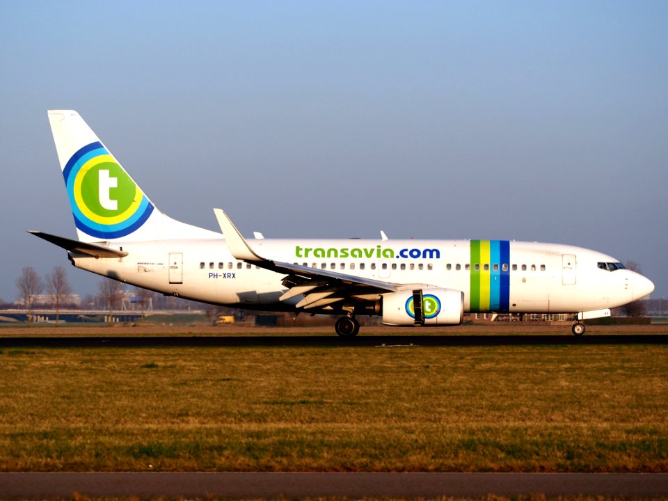 PH-XRX Transavia Boeing 737-7K2(WL), landing at Schiphol (AMS - EHAM), Netherlands, pic3