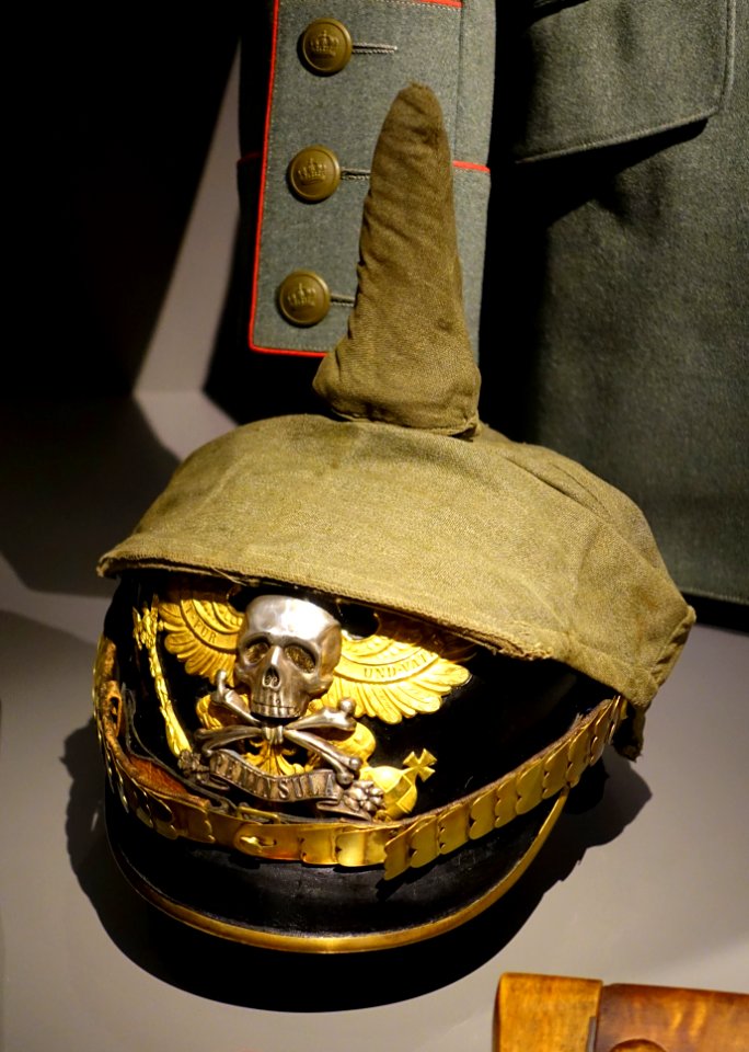 Pickelhaube with covering, Germany, 1914-1916 AD - Braunschweigisches Landesmuseum - DSC04663