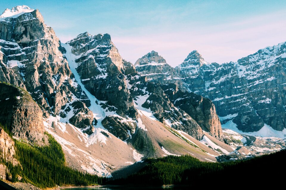 Mountains nature snow