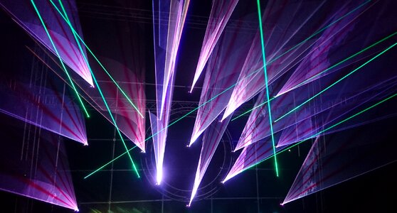 Festival laser show disco photo