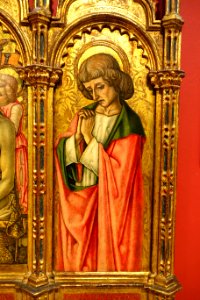 Pieta by Vittorio Crivelli, detail 3 of 3, c. 1481, tempera on wood panel - University of Arizona Museum of Art - University of Arizona - Tucson, AZ - DSC08268