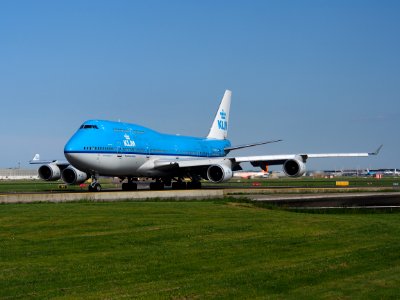 PH-BFK KLM Boeing 747-400 taxiing at Schiphol (AMS - EHAM), The Netherlands, 18may2014, pic-2 photo
