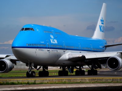 PH-BFG Boeing 747-406 KLM Royal Dutch Airlines taxiing at Schiphol (AMS - EHAM), The Netherlands, 18may2014, pic-4 photo