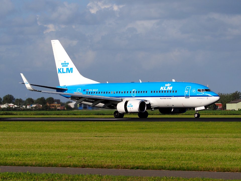 PH-BGO KLM Boeing 737-7K2, 11Aug2014, landing at Schiphol (AMS - EHAM), The Netherlands, pic2