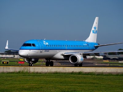 PH-EZE KLM Embraer 190 taxiing at Schiphol (AMS - EHAM), The Netherlands, 17may2014, pic-3 photo