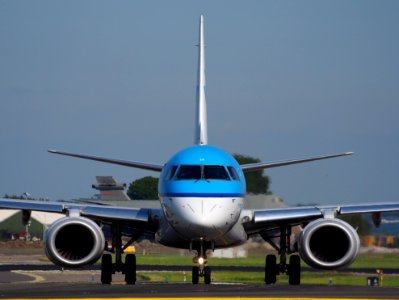 PH-EZE KLM Embraer 190 taxiing at Schiphol (AMS - EHAM), The Netherlands, 17may2014, pic-1 photo
