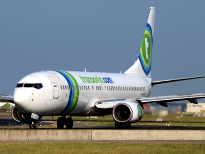 PH-HZE Transavia Boeing 737-8K2(WL) - cn 28377 taxiing 15july2013 pic-003