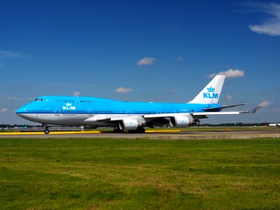 PH-BFC KLM Royal Dutch Airlines Boeing 747-406(M) taxiing at Schiphol (AMS - EHAM), The Netherlands, 18may2014, pic-6 photo