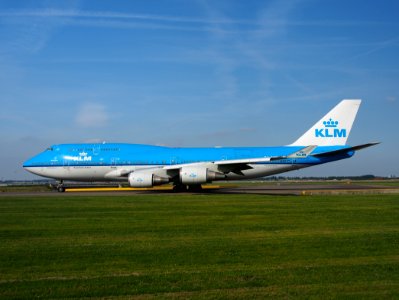 PH-BFE KLM Boeing 747-400 taxiing at Schiphol (AMS - EHAM), The Netherlands, 17may2014, pic-7 photo