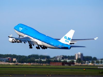 PH-BFP KLM Boeing 747-400 takeoff from Schiphol (AMS - EHAM), The Netherlands, 18may2014, pic-2